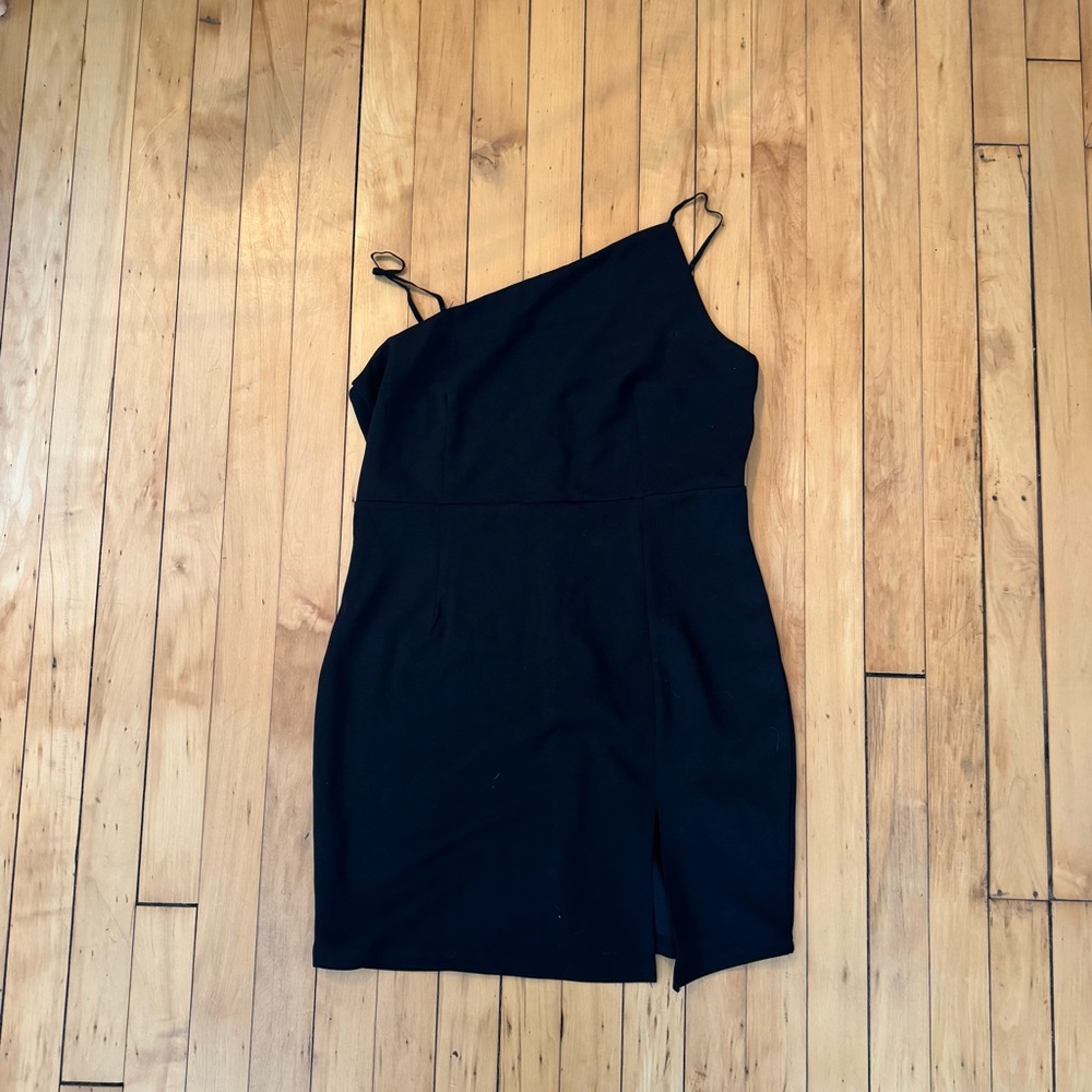 Black mini dress